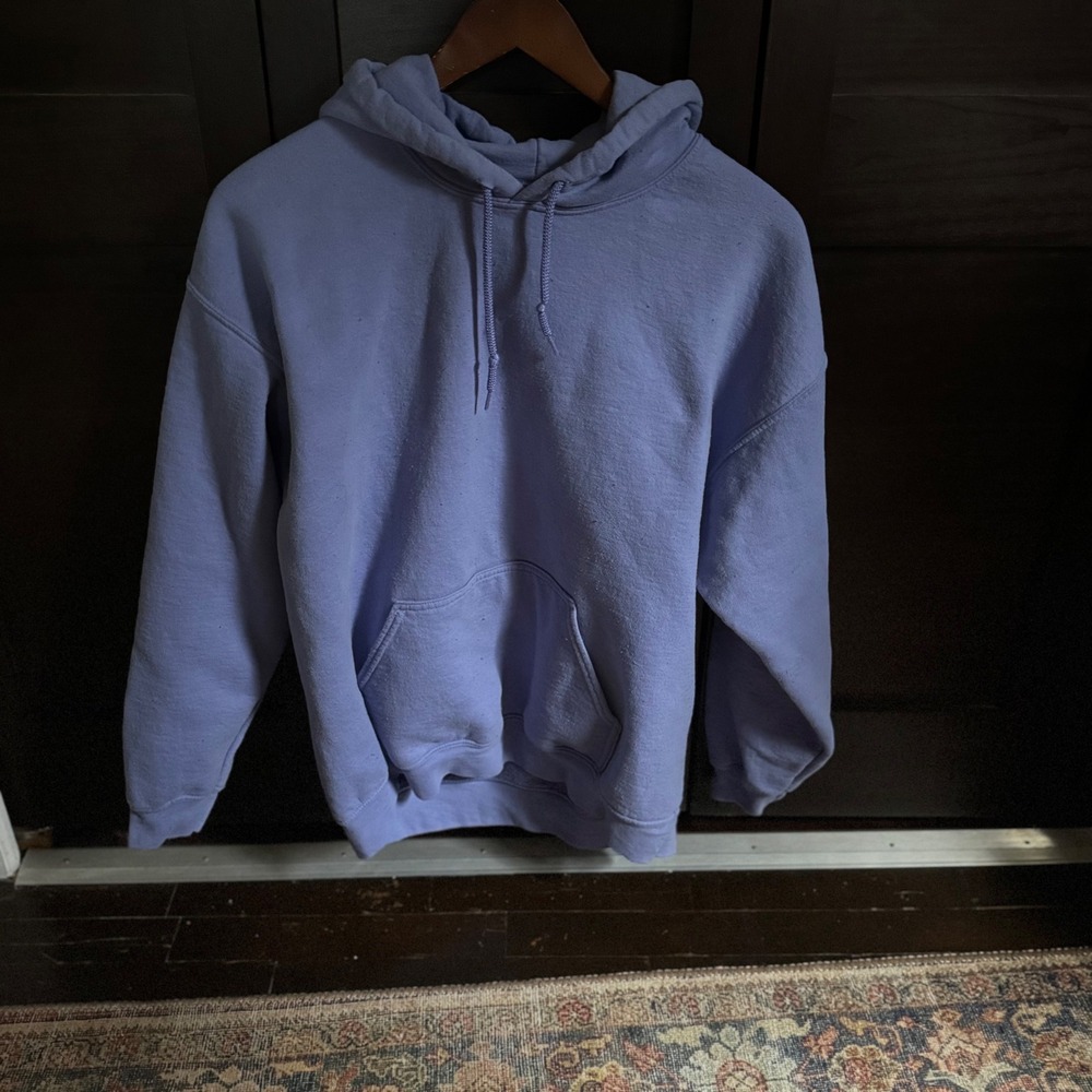 Gildan Women Purple Hoodie Sleep When Youre Dead Graphic Size Large Good